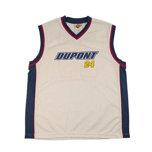 Vintage Jeff Gordon #24 Jersey Nascar Racing Dupont Y2K Tank Top Size 2XL - Picture 2 of 8